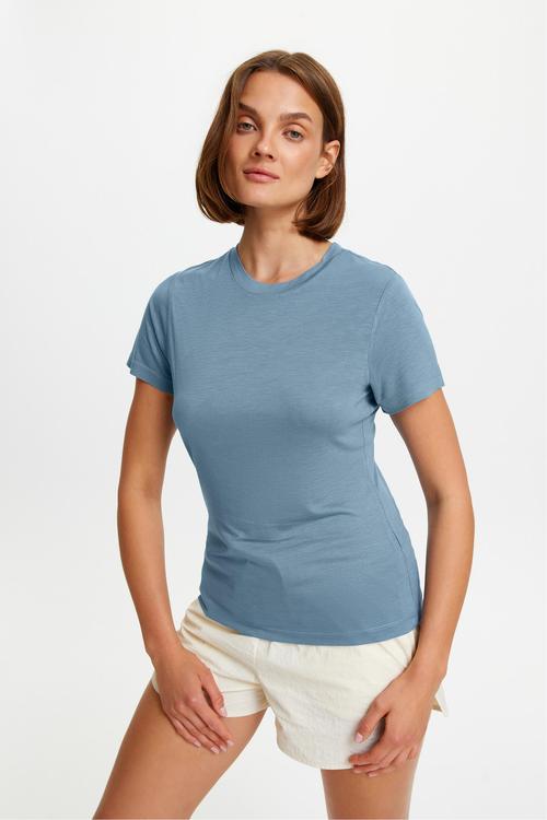  BİSİKLET YAKA KISA KOLLU T-SHIRT