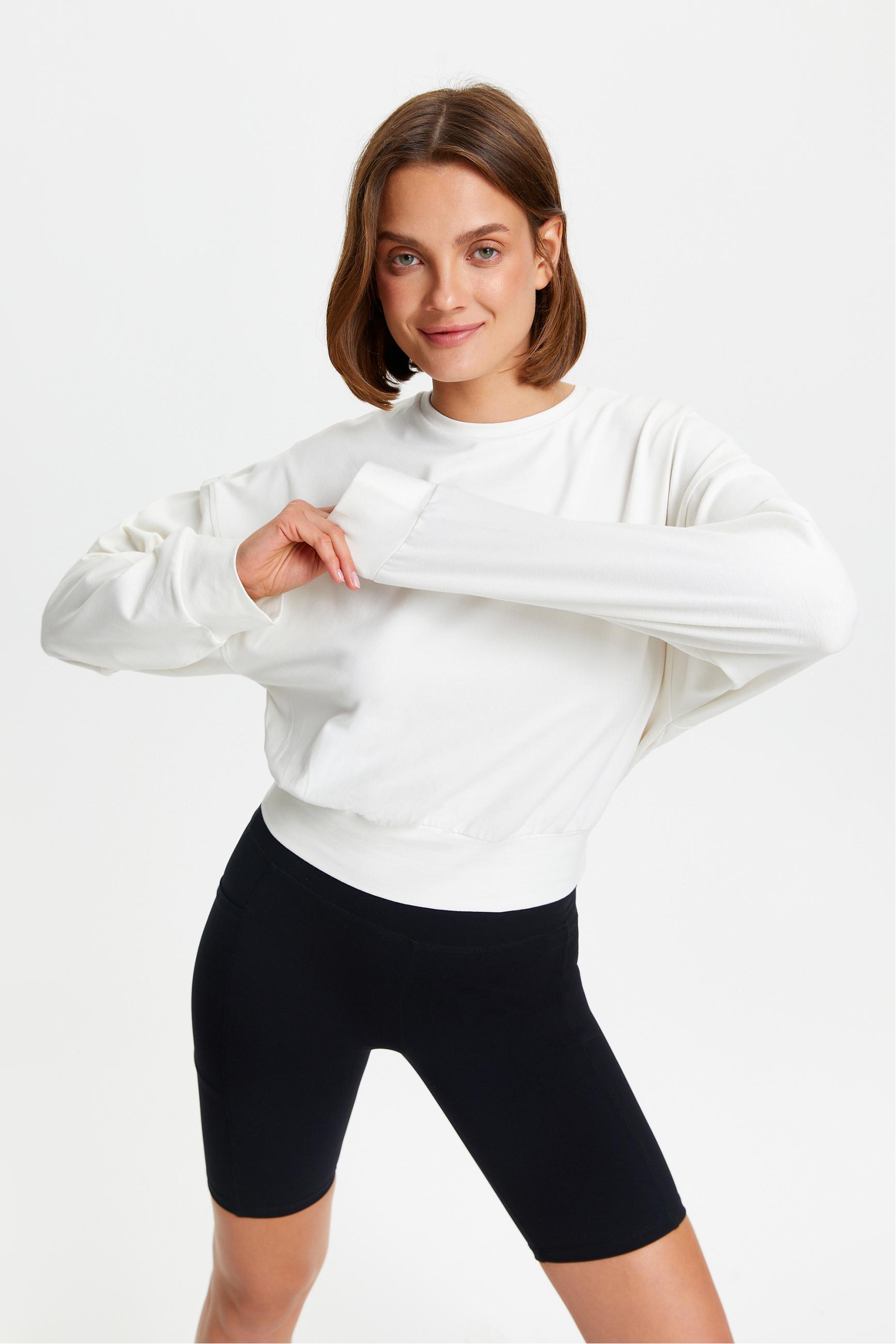 BİSİKLET YAKA SWEATSHIRT