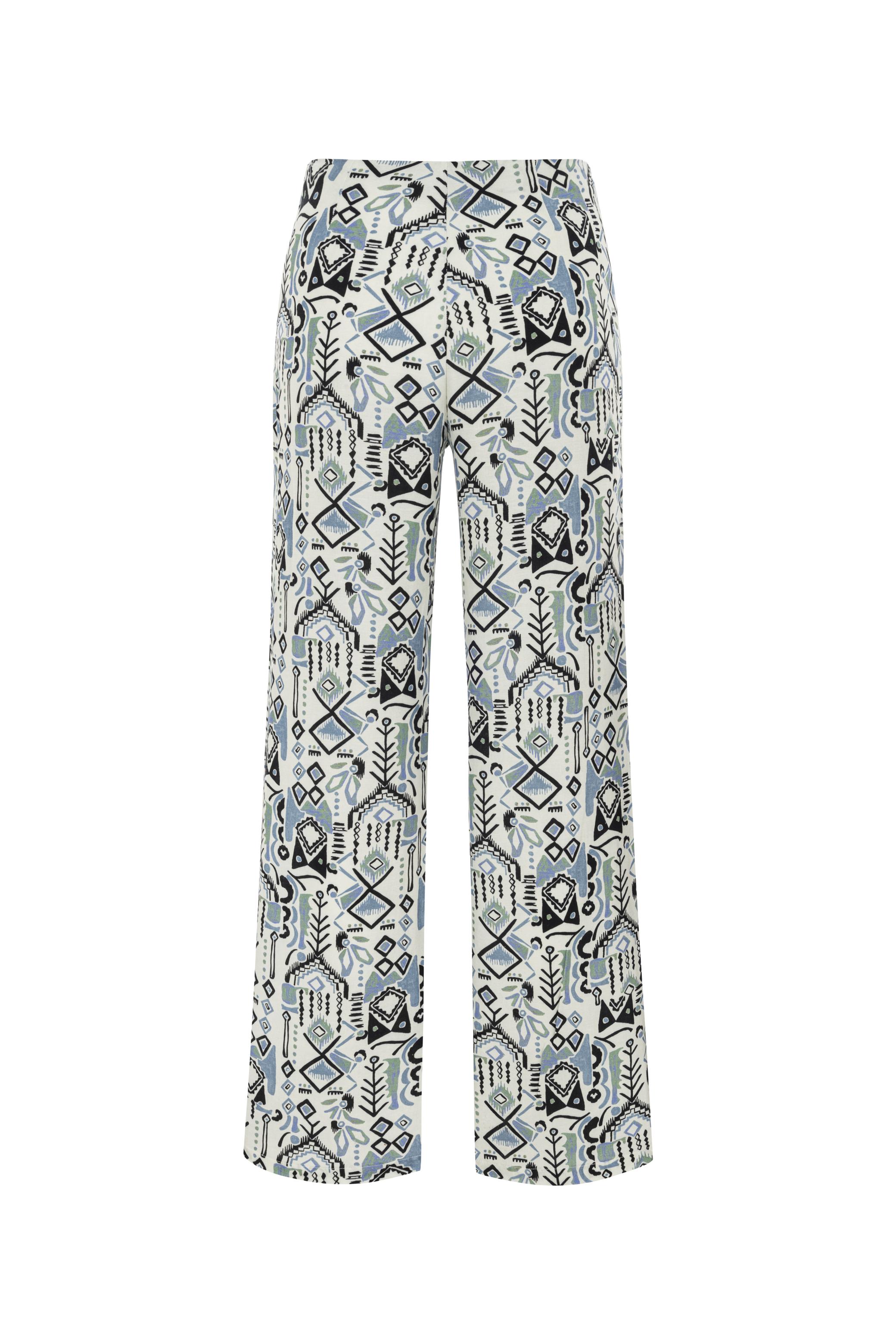 ETNİK DESENLİ FLARE PANTOLON