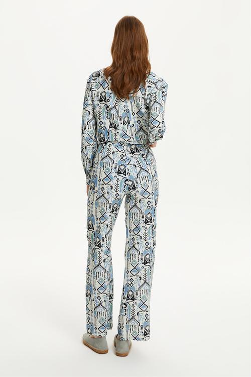  ETNİK DESENLİ FLARE PANTOLON