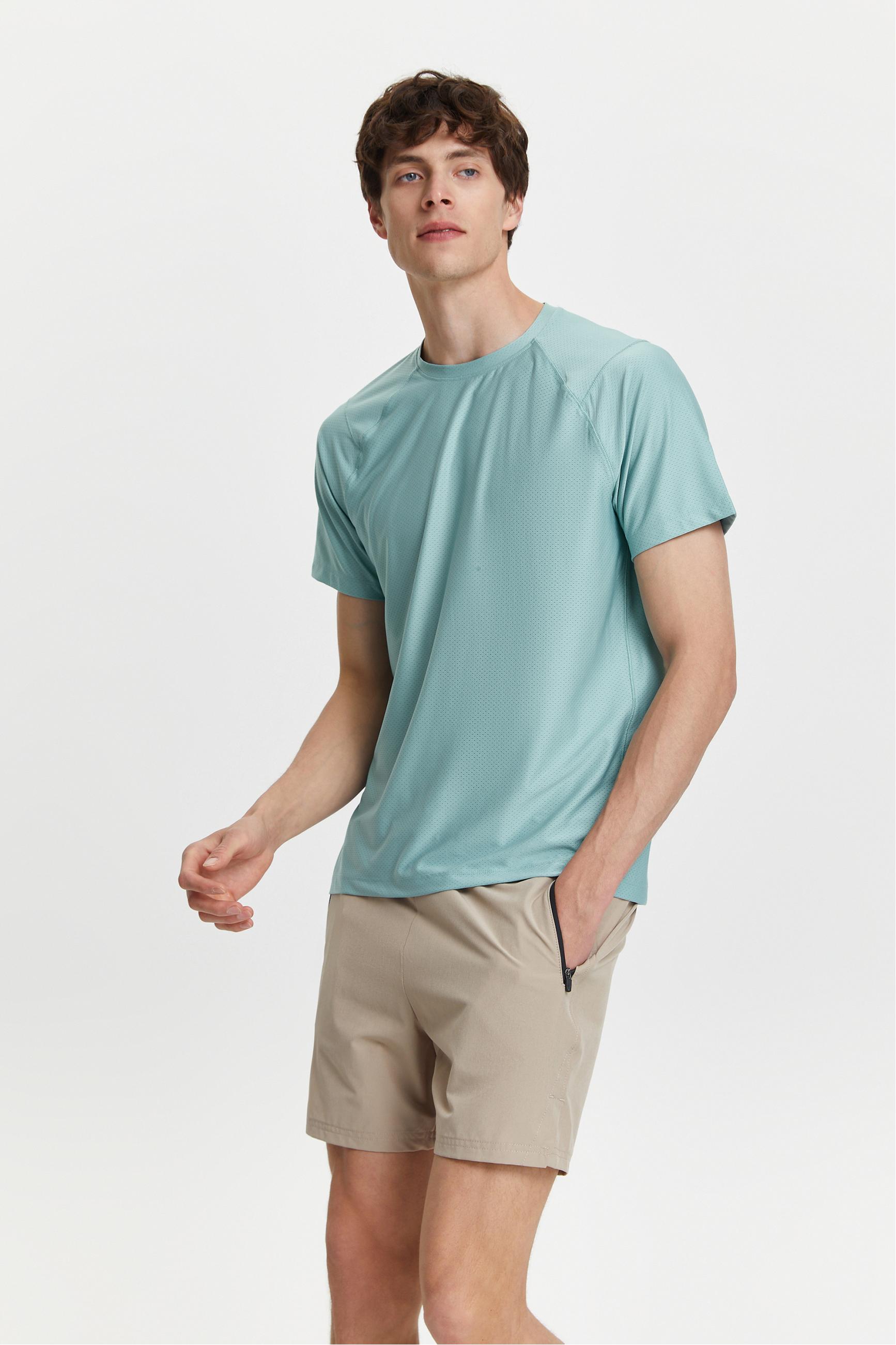 BİSİKLET YAKA KISA KOLLU T-SHIRT