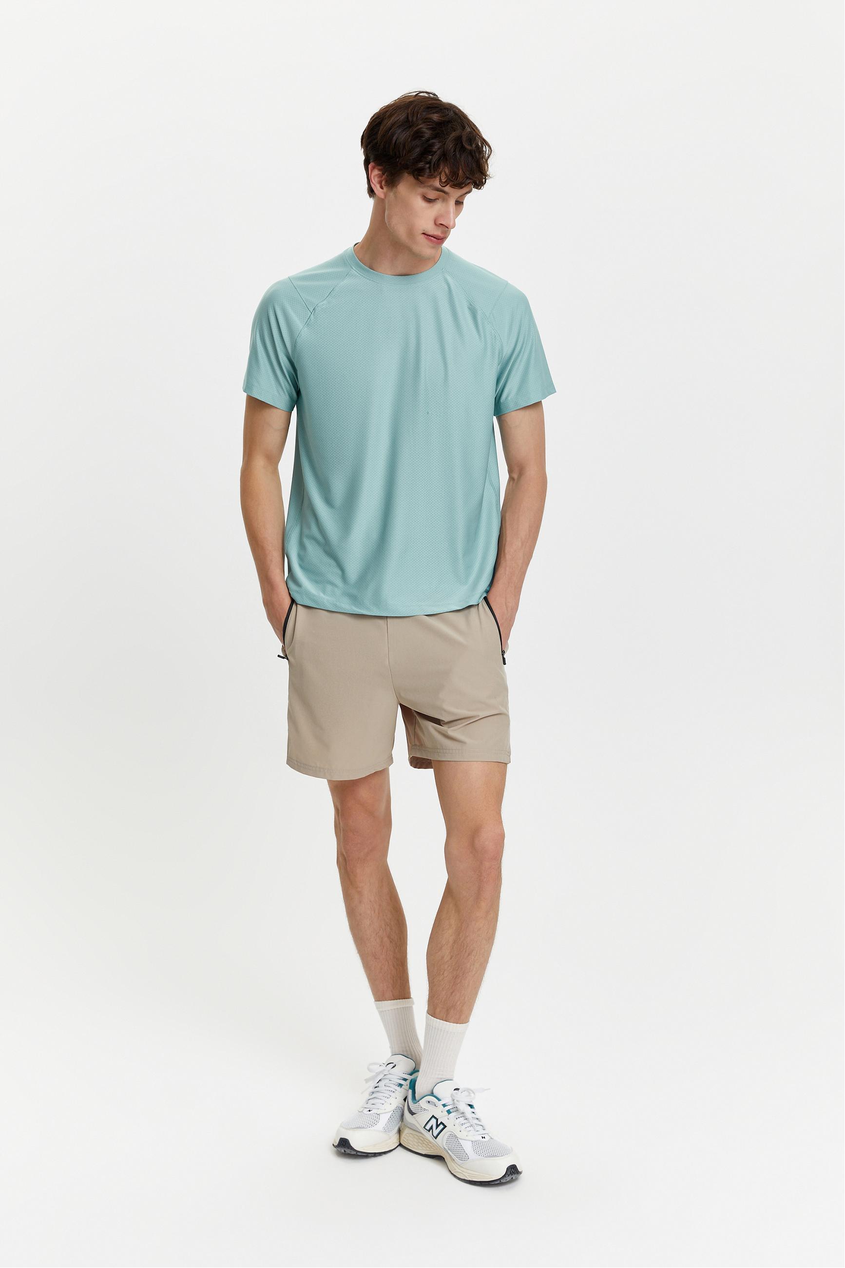 BİSİKLET YAKA KISA KOLLU T-SHIRT