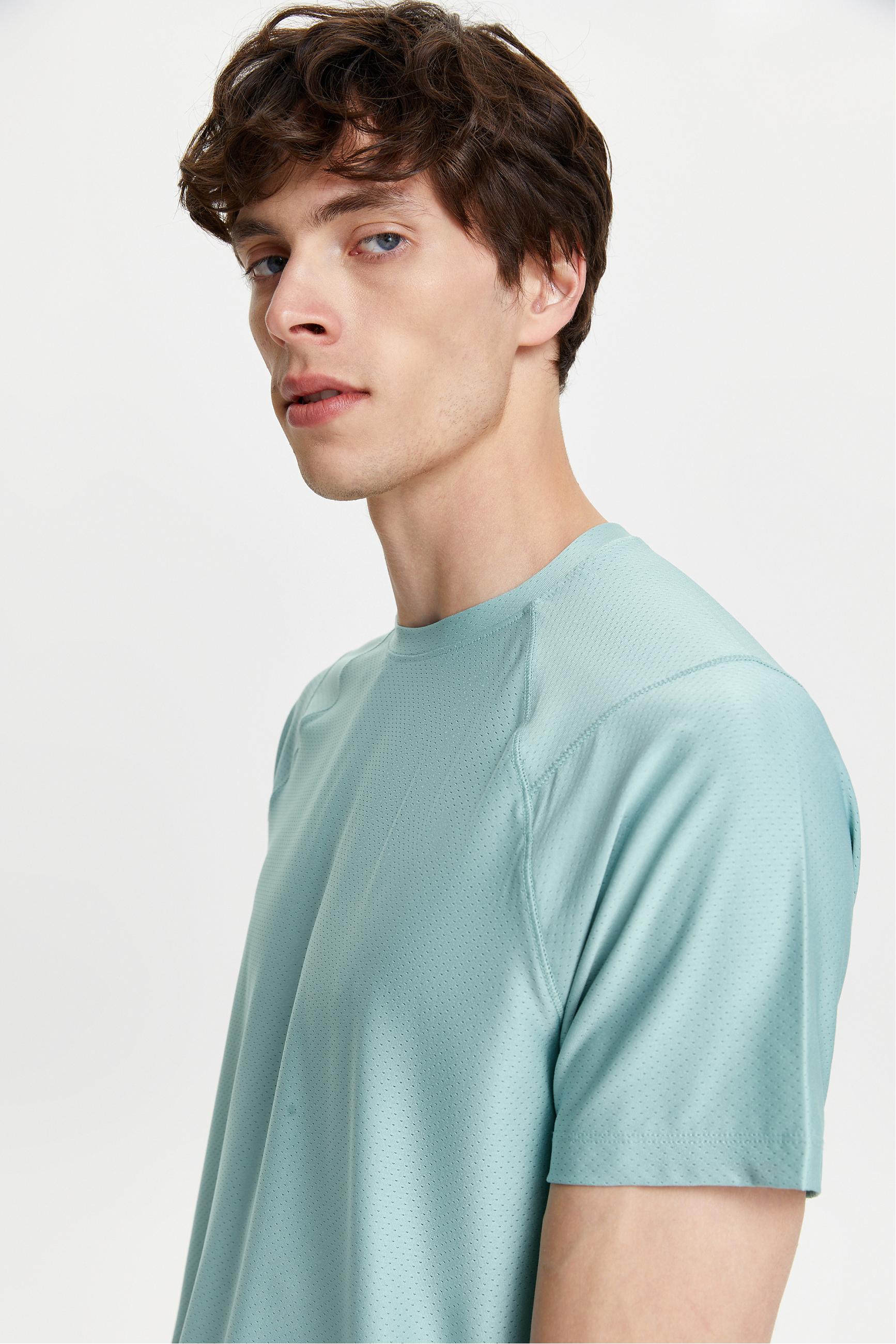 BİSİKLET YAKA KISA KOLLU T-SHIRT