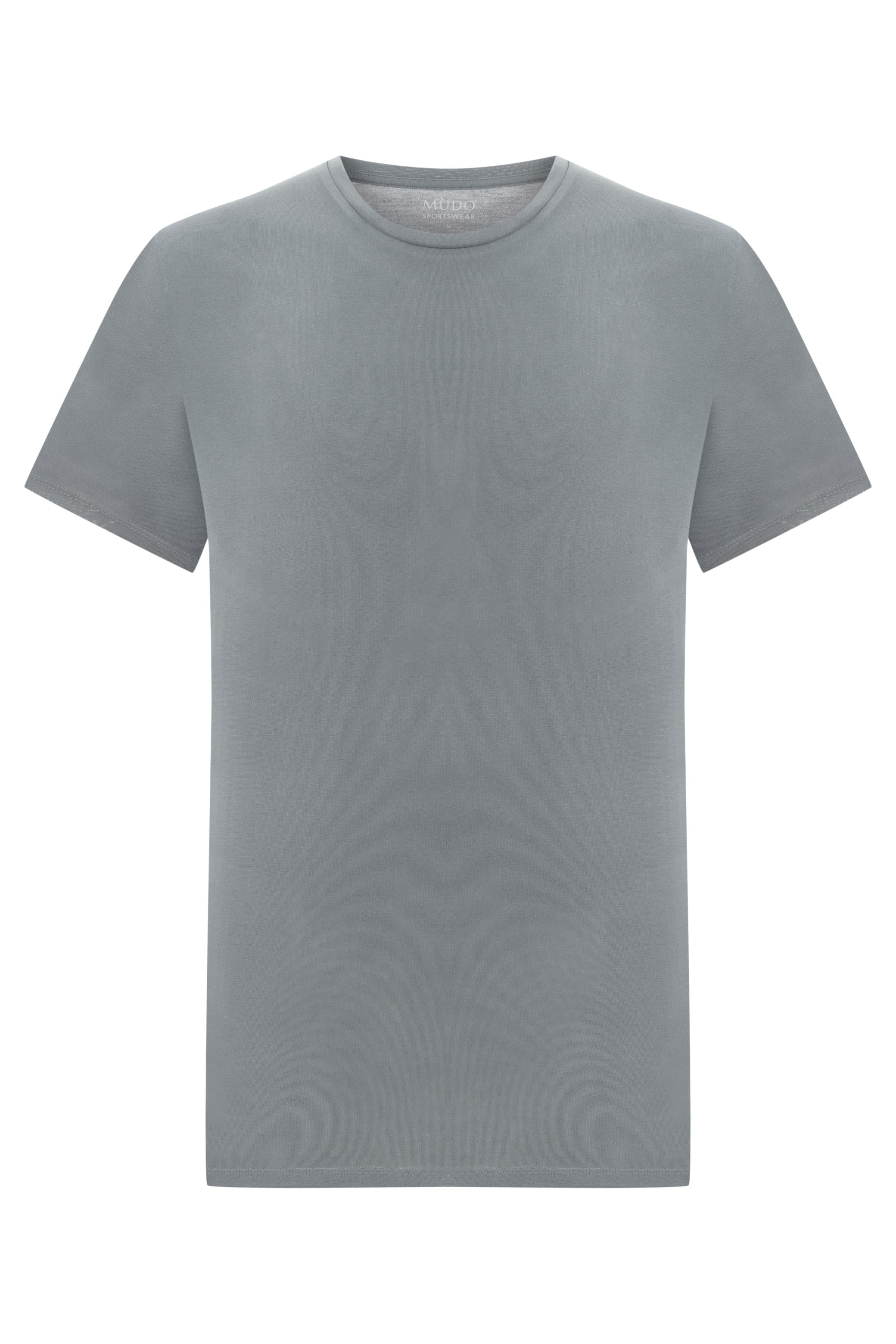 MODAL KARIŞIMLI BİSİKLET YAKA T-SHIRT