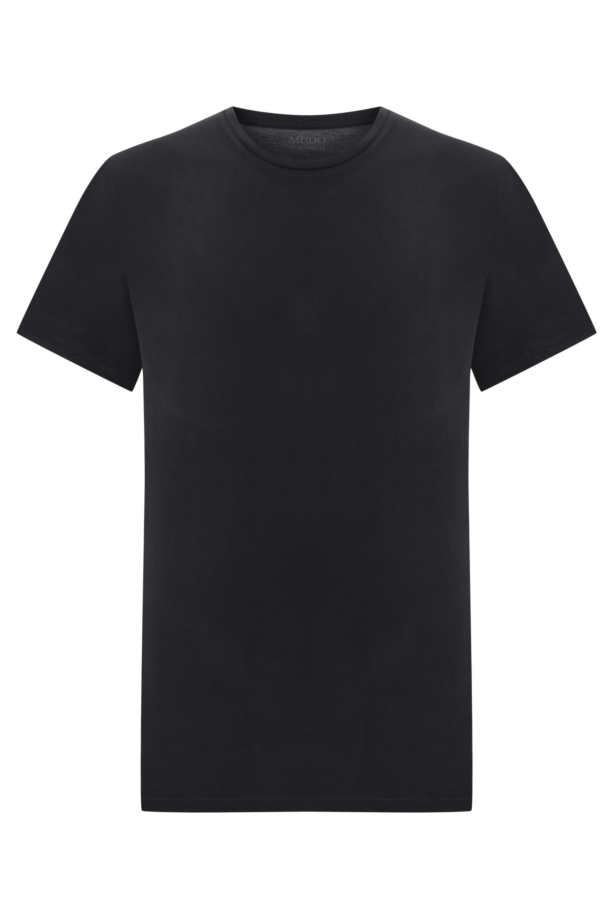 MODAL KARIŞIMLI BİSİKLET YAKA T-SHIRT