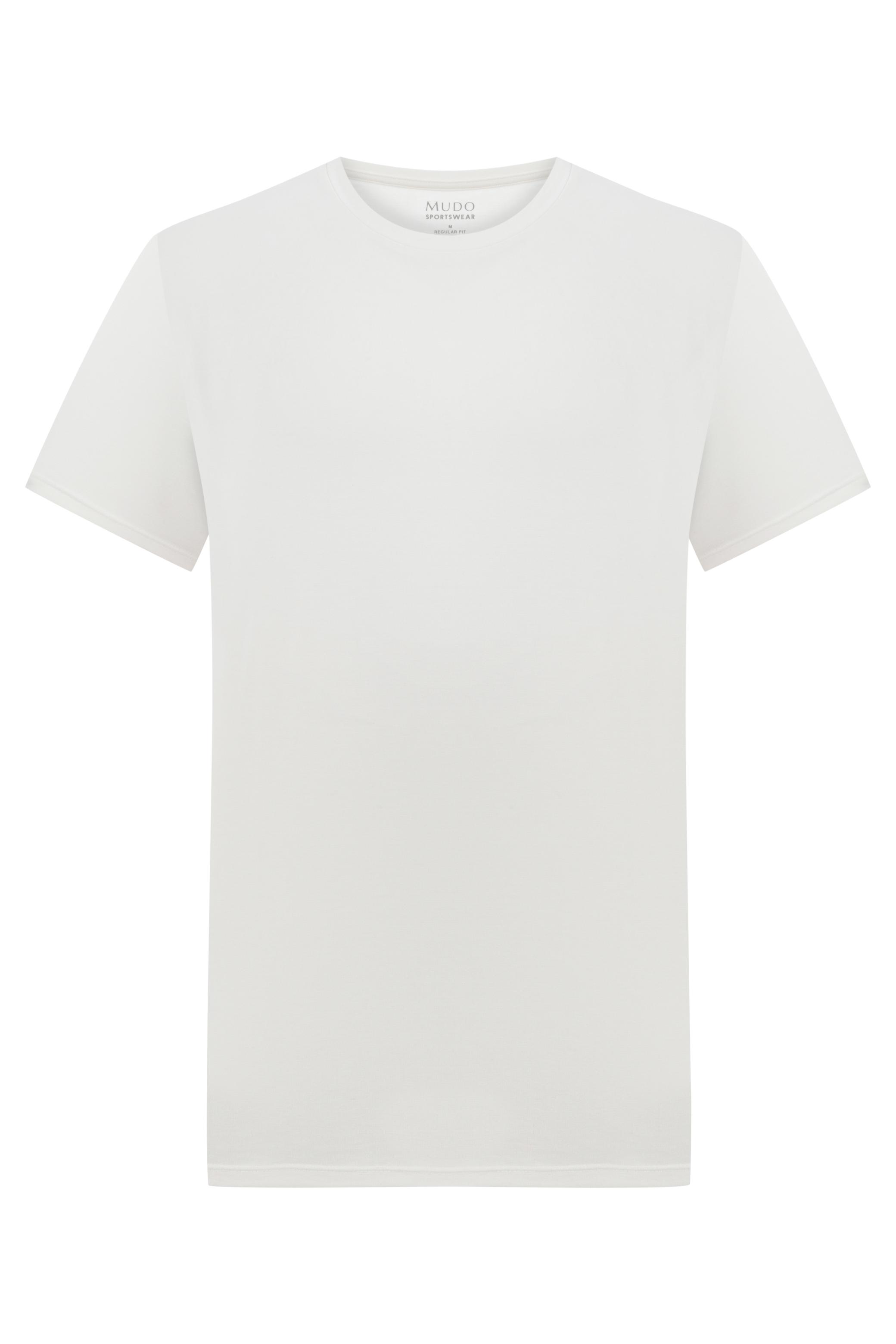 MODAL KARIŞIMLI BİSİKLET YAKA T-SHIRT