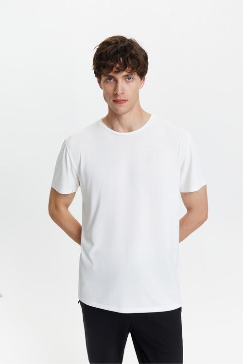  MODAL KARIŞIMLI BİSİKLET YAKA T-SHIRT