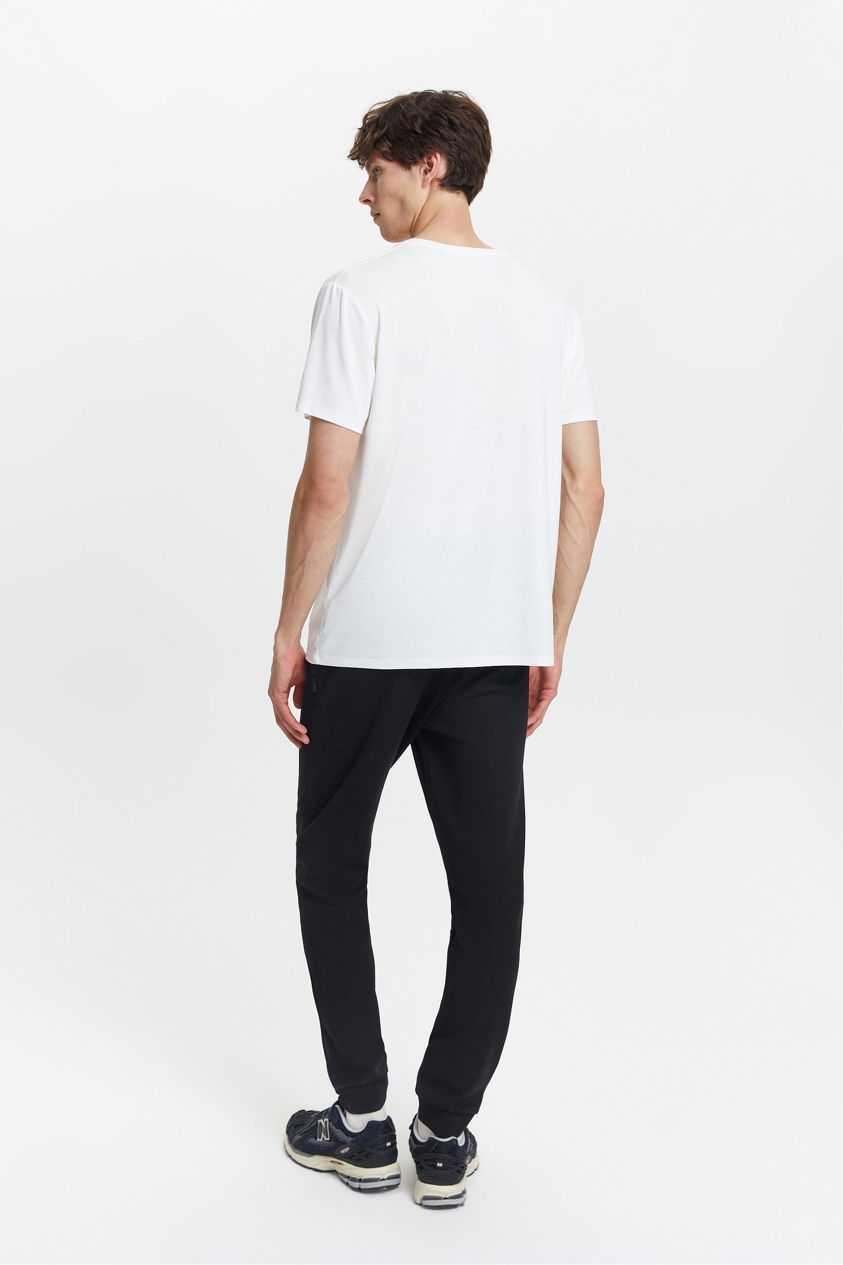 MODAL KARIŞIMLI BİSİKLET YAKA T-SHIRT