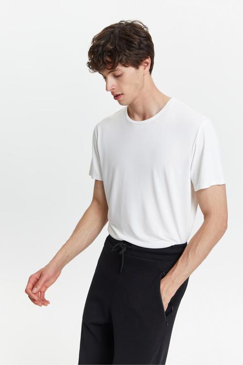  MODAL KARIŞIMLI BİSİKLET YAKA T-SHIRT