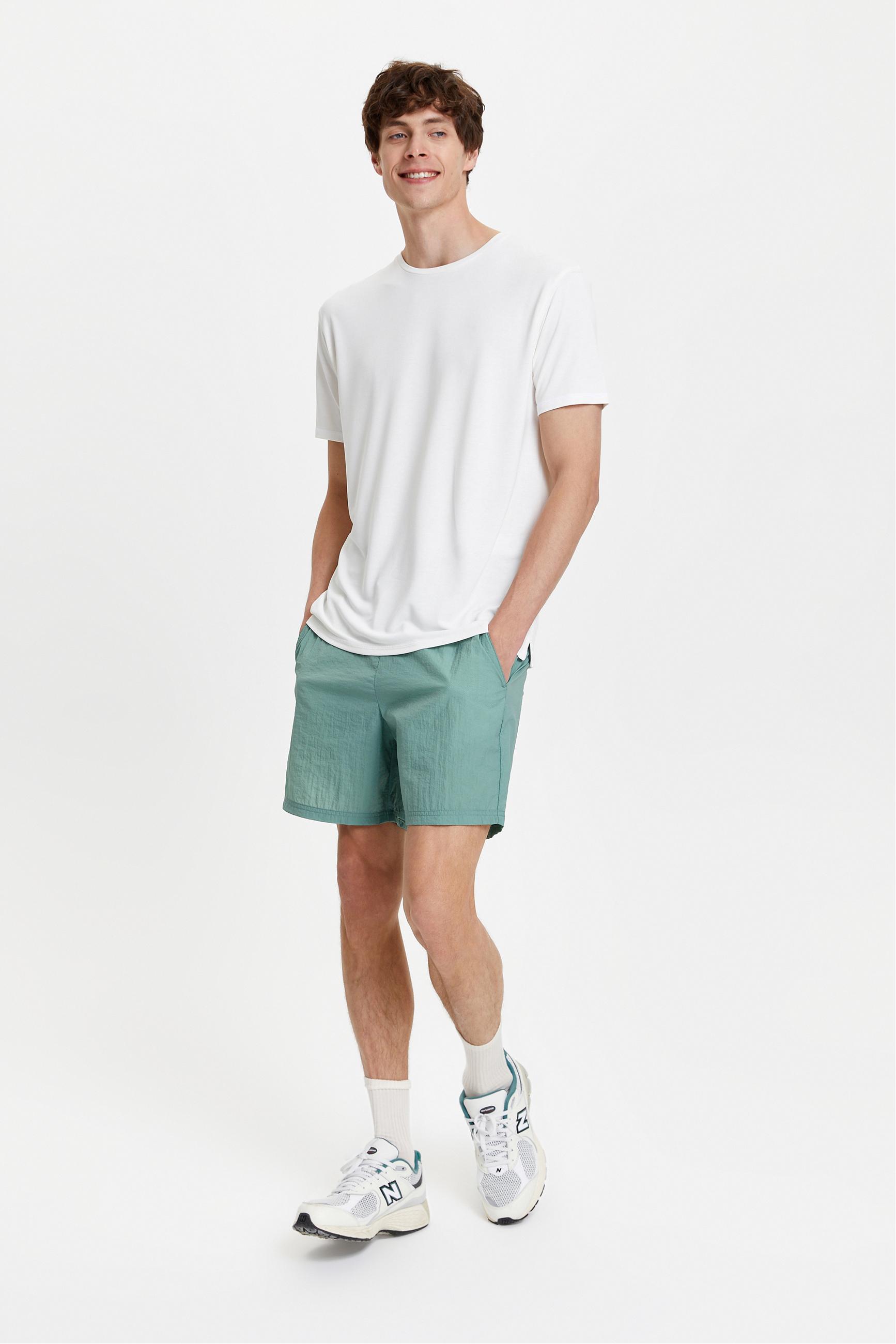 MODAL KARIŞIMLI BİSİKLET YAKA T-SHIRT