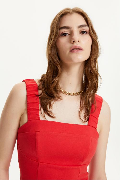  ASKILI MİNİ ELBİSE