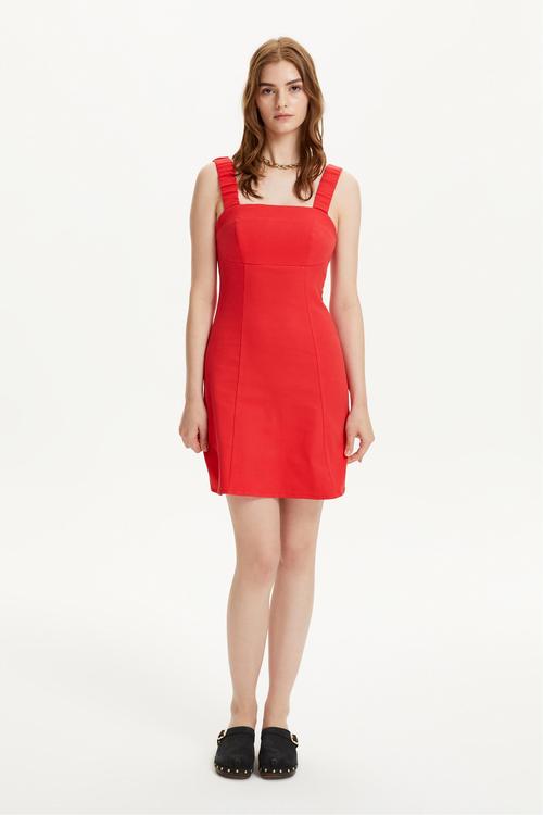  ASKILI MİNİ ELBİSE