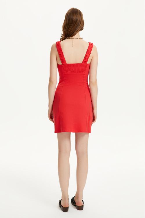  ASKILI MİNİ ELBİSE