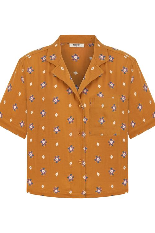  ÇİÇEK DESENLİ REGULAR FIT GÖMLEK