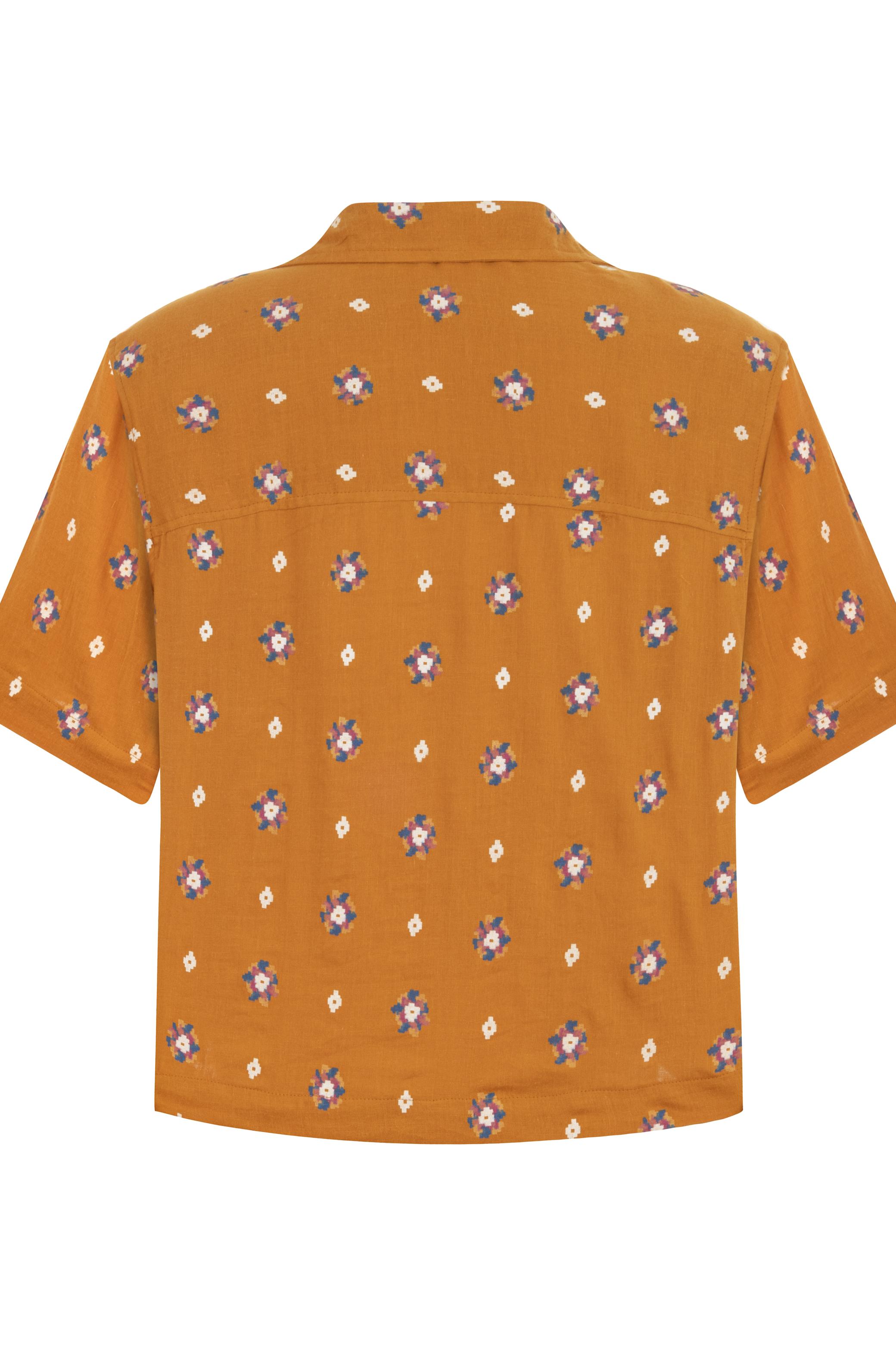 ÇİÇEK DESENLİ REGULAR FIT GÖMLEK