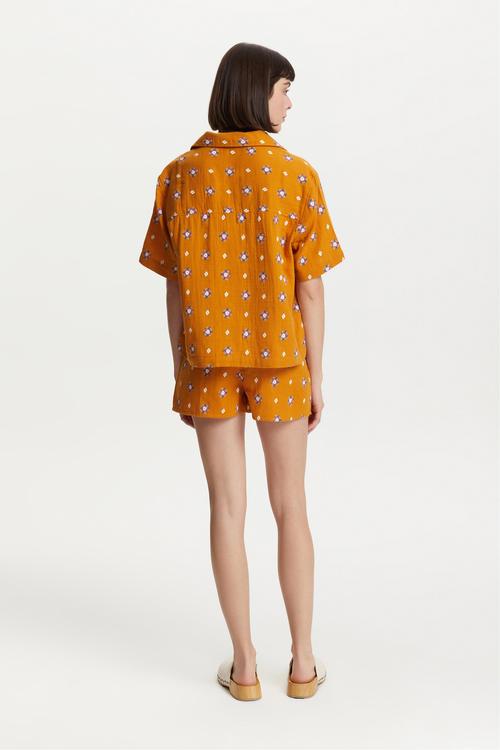  ÇİÇEK DESENLİ REGULAR FIT GÖMLEK