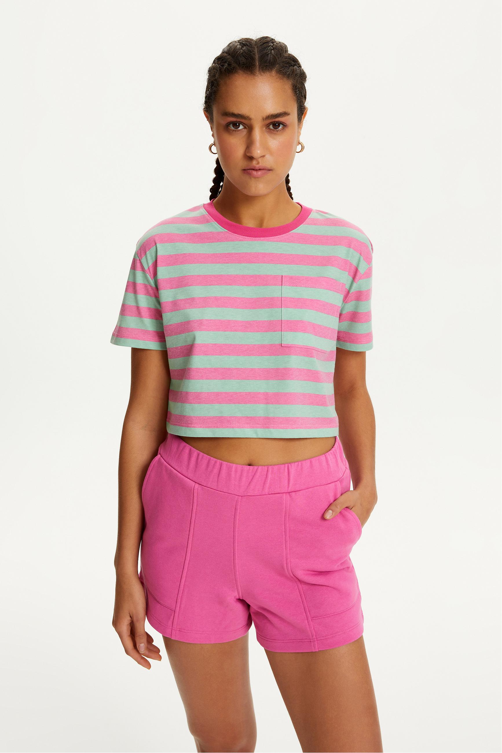 PAMUK KARIŞIMLI MİNİ ÖRME ŞORT