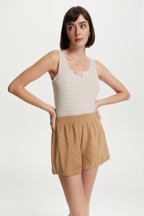  HAVLU KUMAŞ MİNİ ŞORT