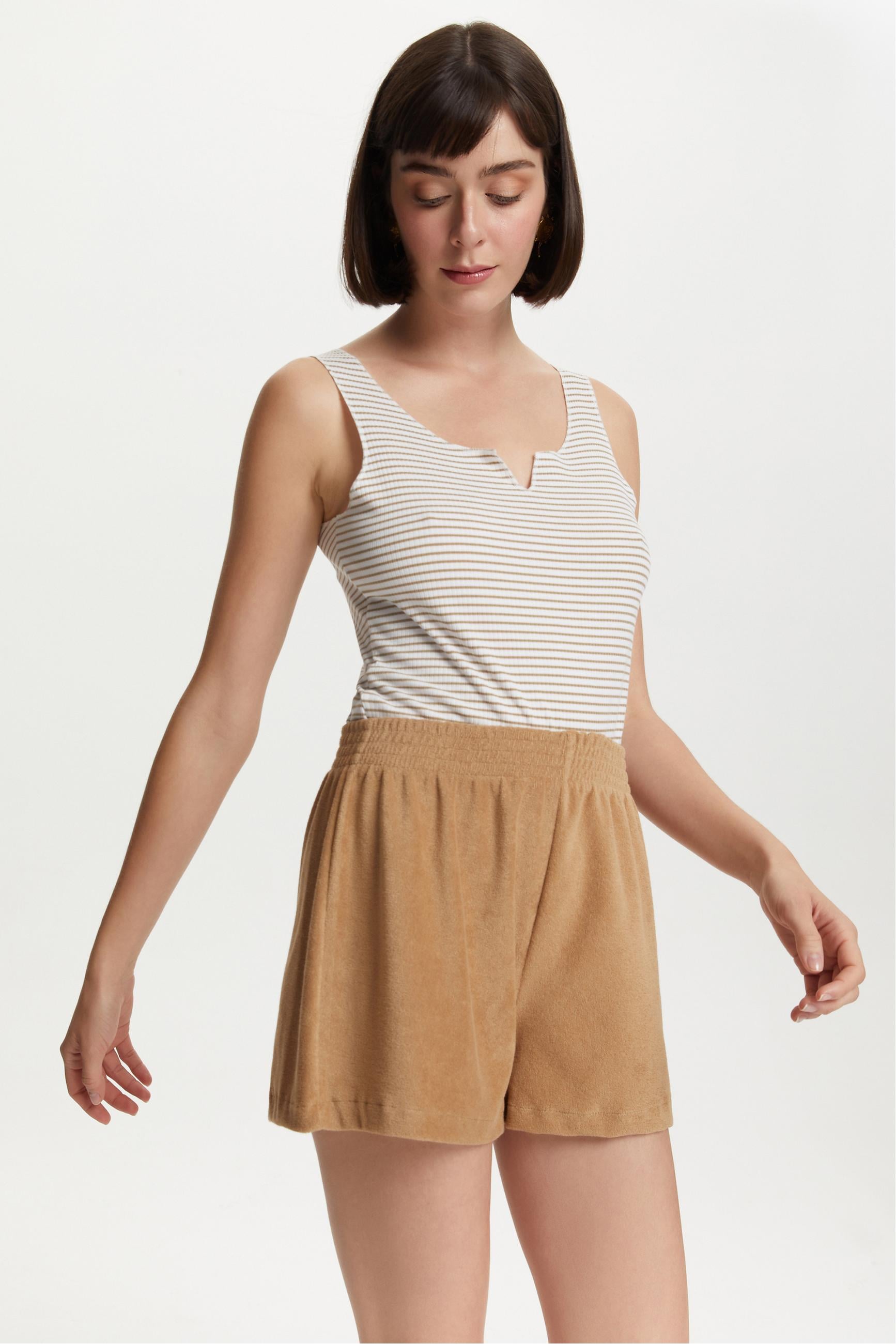 HAVLU KUMAŞ MİNİ ŞORT