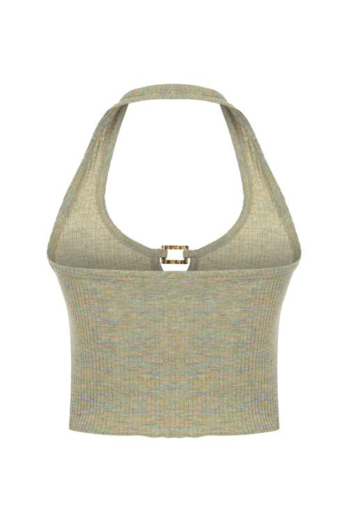  TOKA DETAYLI FİTİLLİ BLUZ