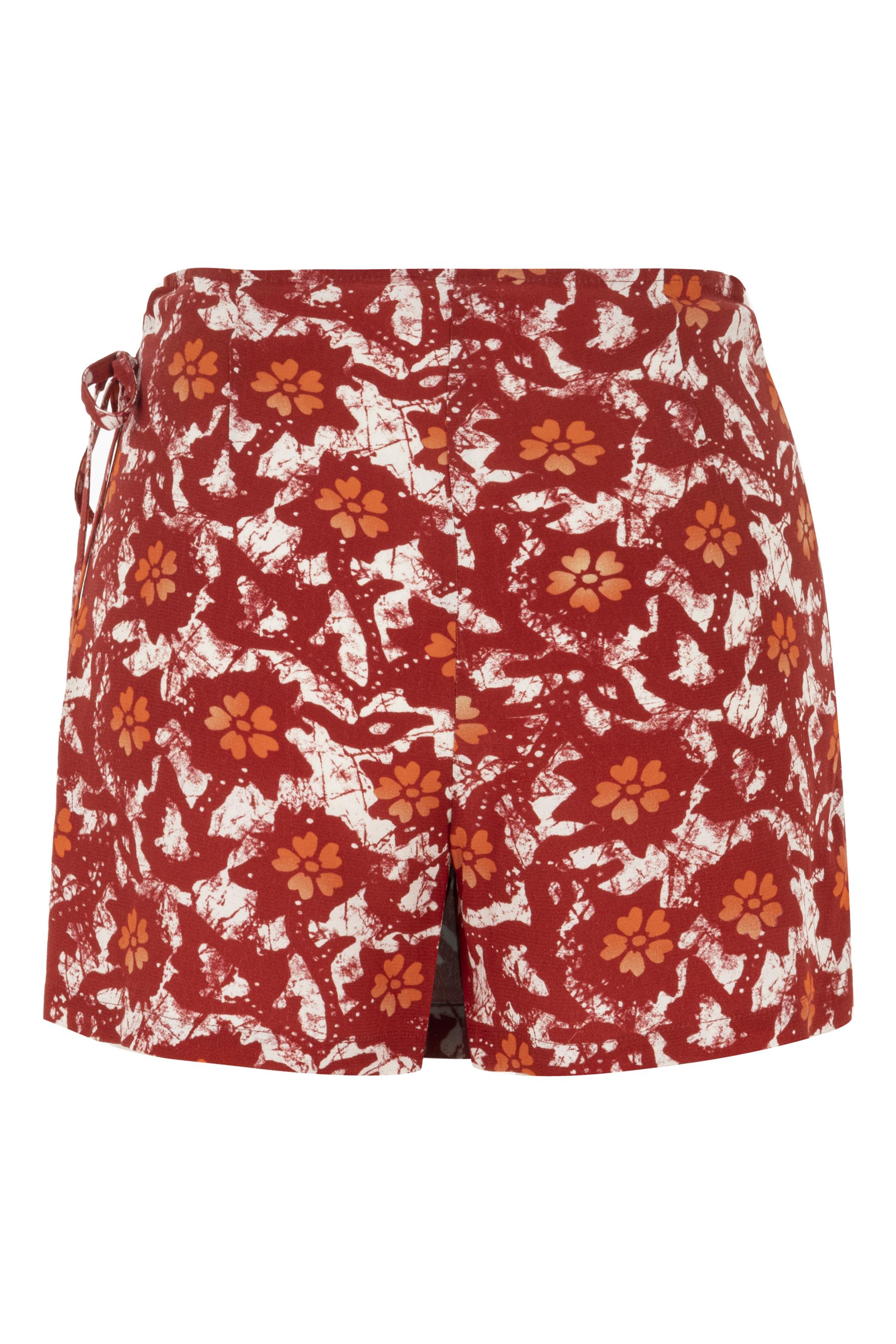 ÇİÇEK DESENLİ MİNİ ŞORT ETEK