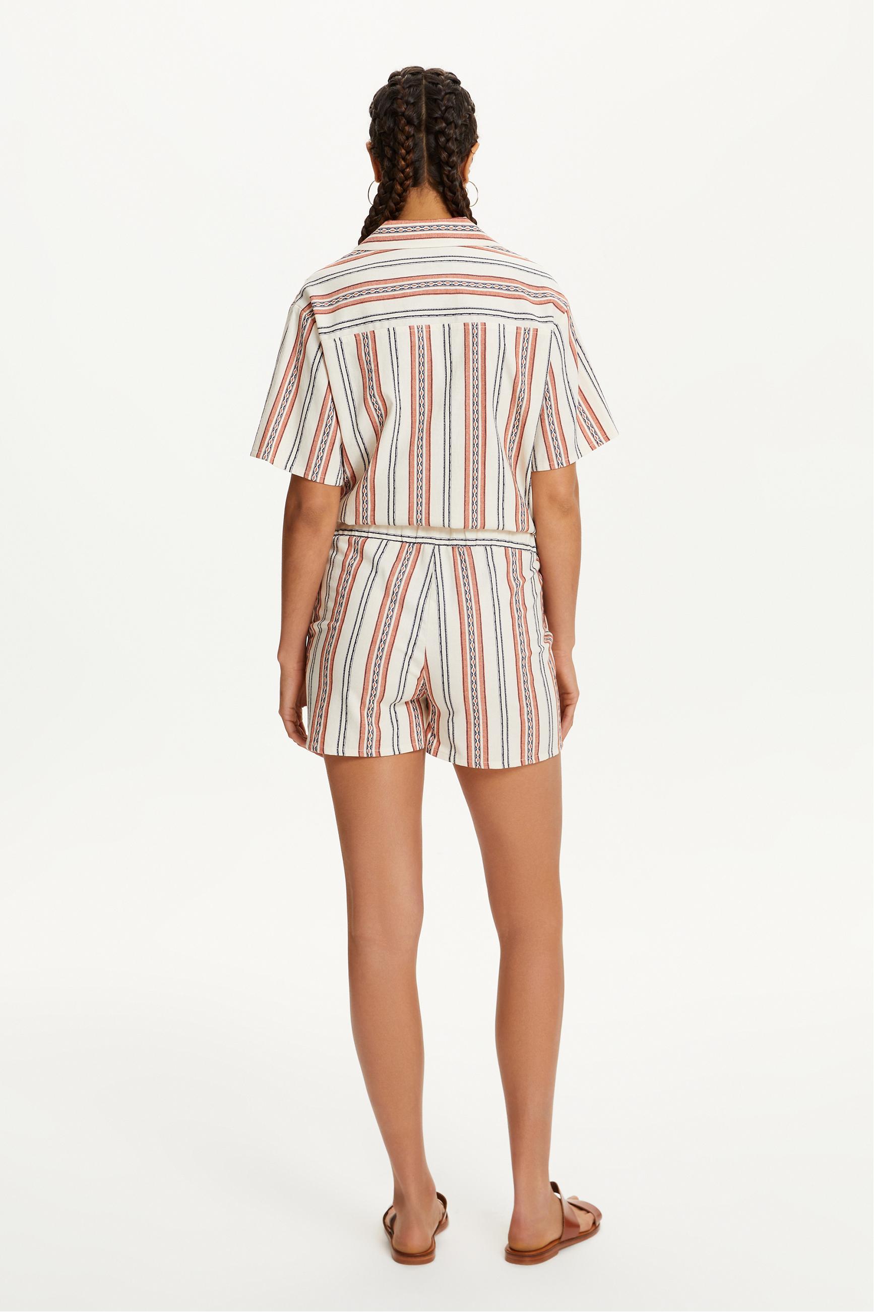 BAĞLAMA DETAYLI ETNİK MİNİ ŞORT