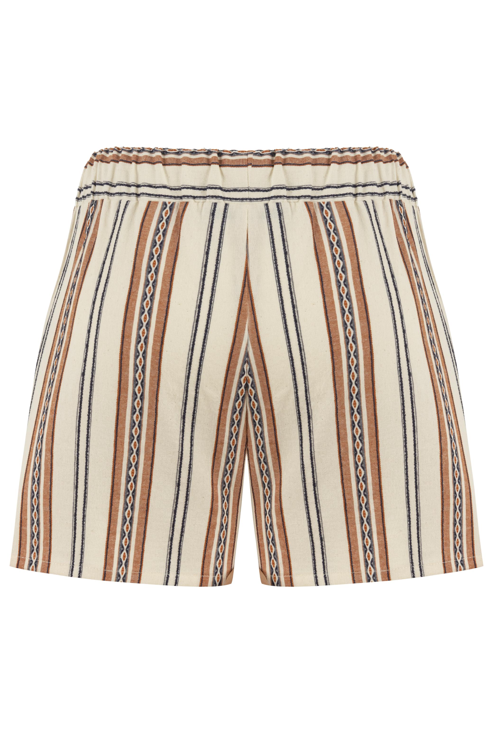 BAĞLAMA DETAYLI ETNİK MİNİ ŞORT