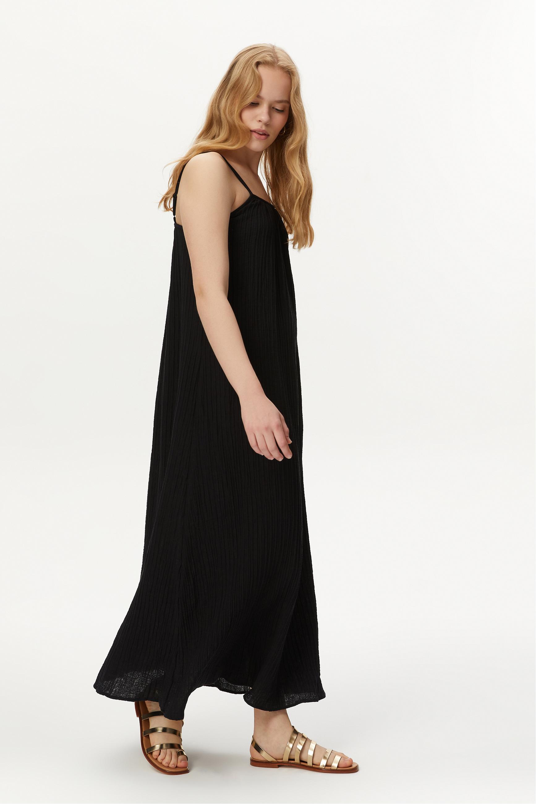 ASKILI A FORM UZUN ELBİSE