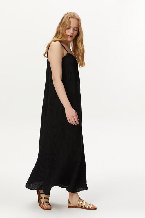  ASKILI A FORM UZUN ELBİSE