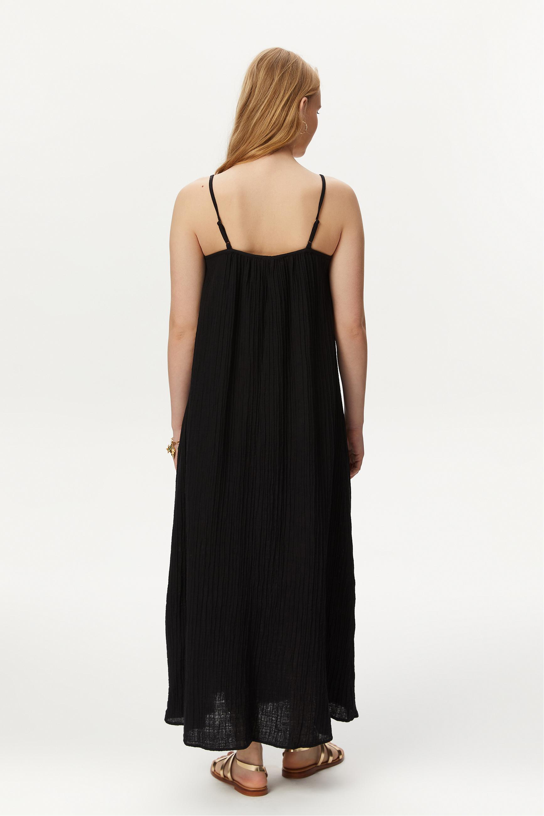 ASKILI A FORM UZUN ELBİSE