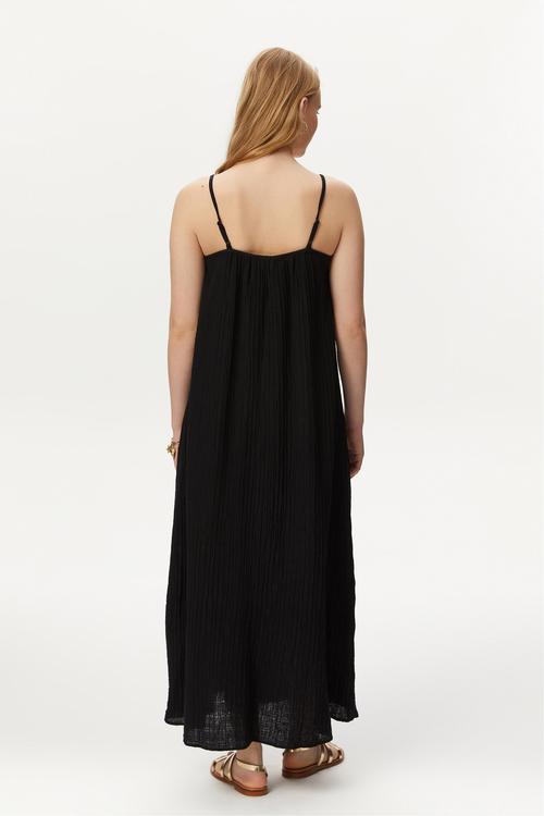  ASKILI A FORM UZUN ELBİSE