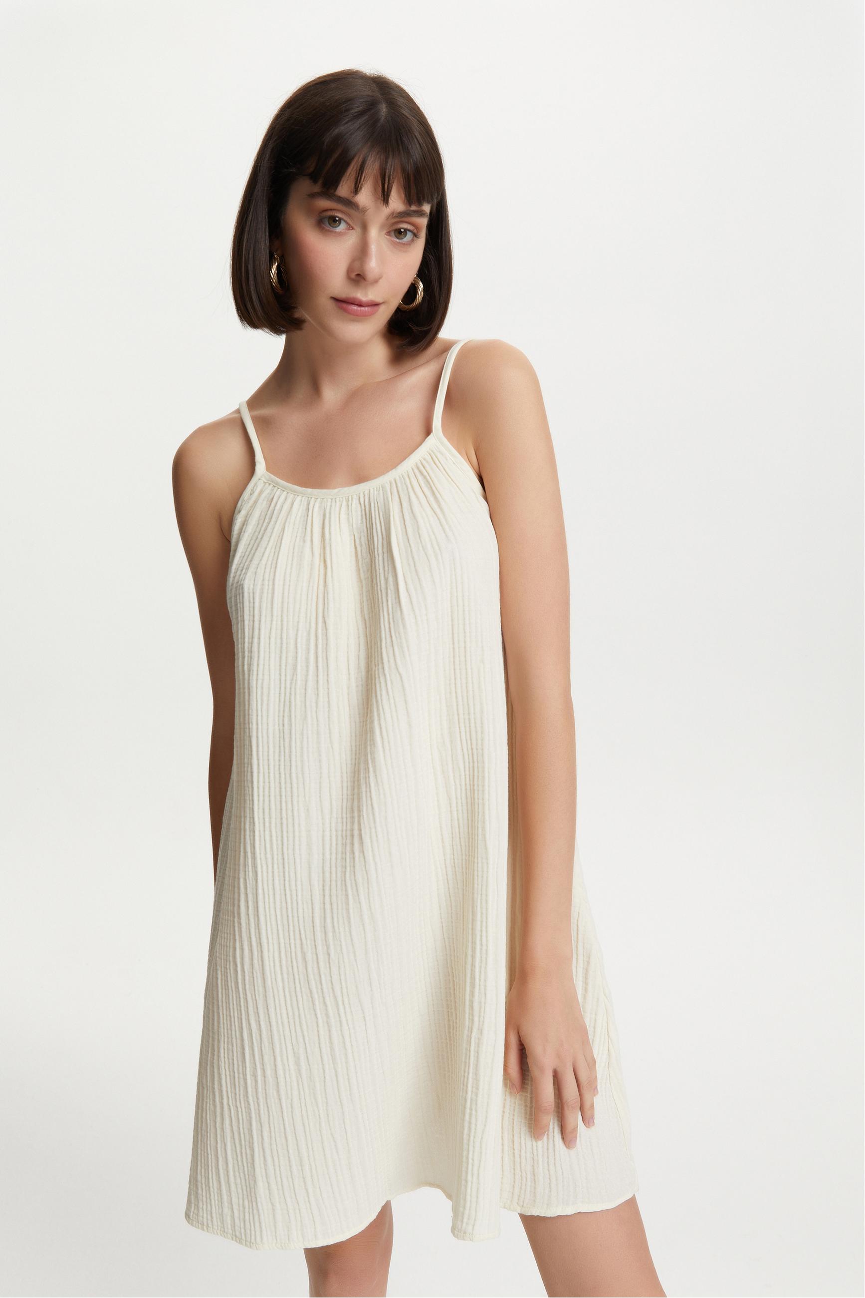 ASKILI A FORM MİNİ ELBİSE