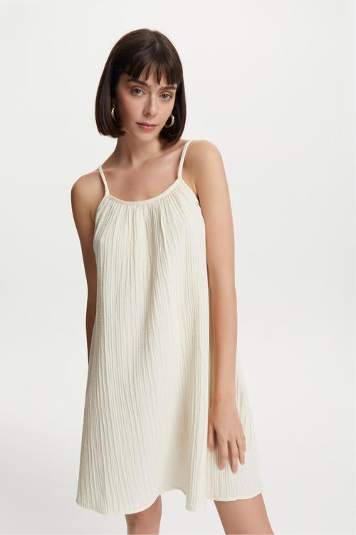  ASKILI A FORM MİNİ ELBİSE