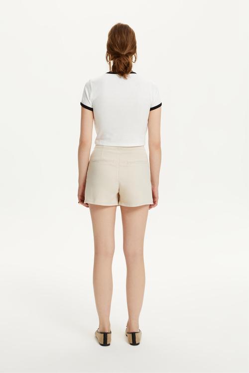  KELEBEK BASKILI BİSİKLET YAKA T-SHIRT