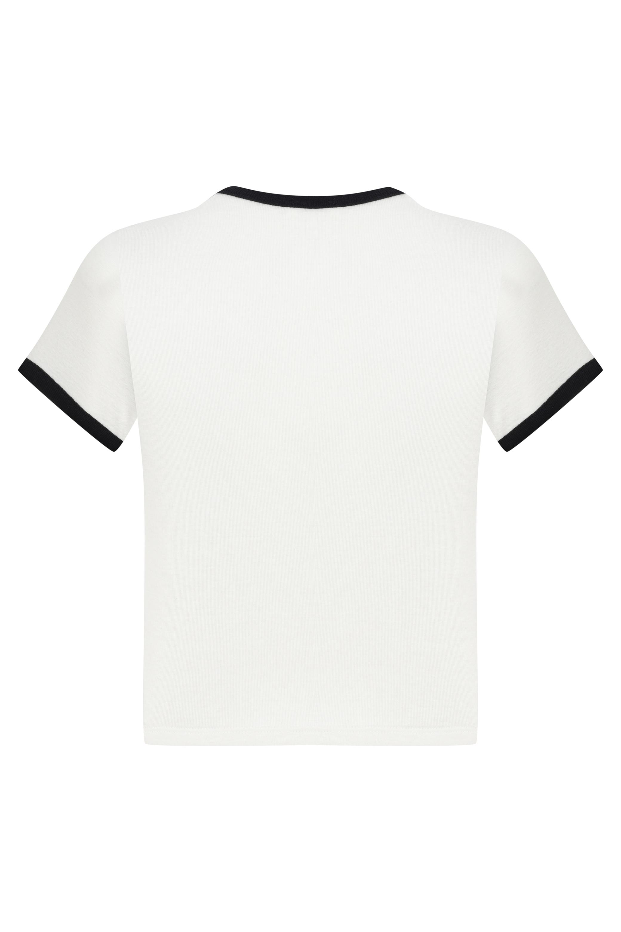 KELEBEK BASKILI BİSİKLET YAKA T-SHIRT