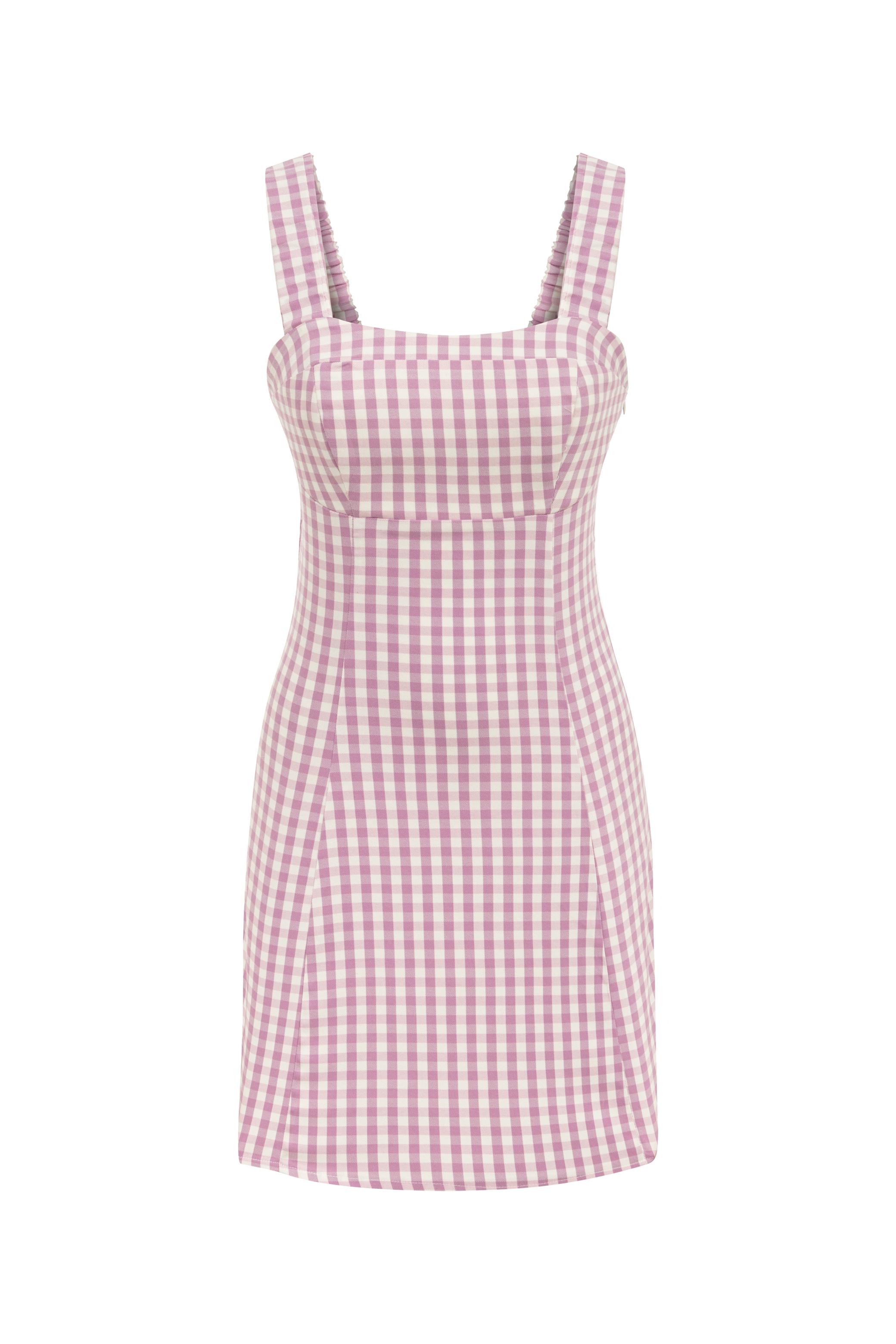 PÖTİKARELİ MİNİ ELBİSE