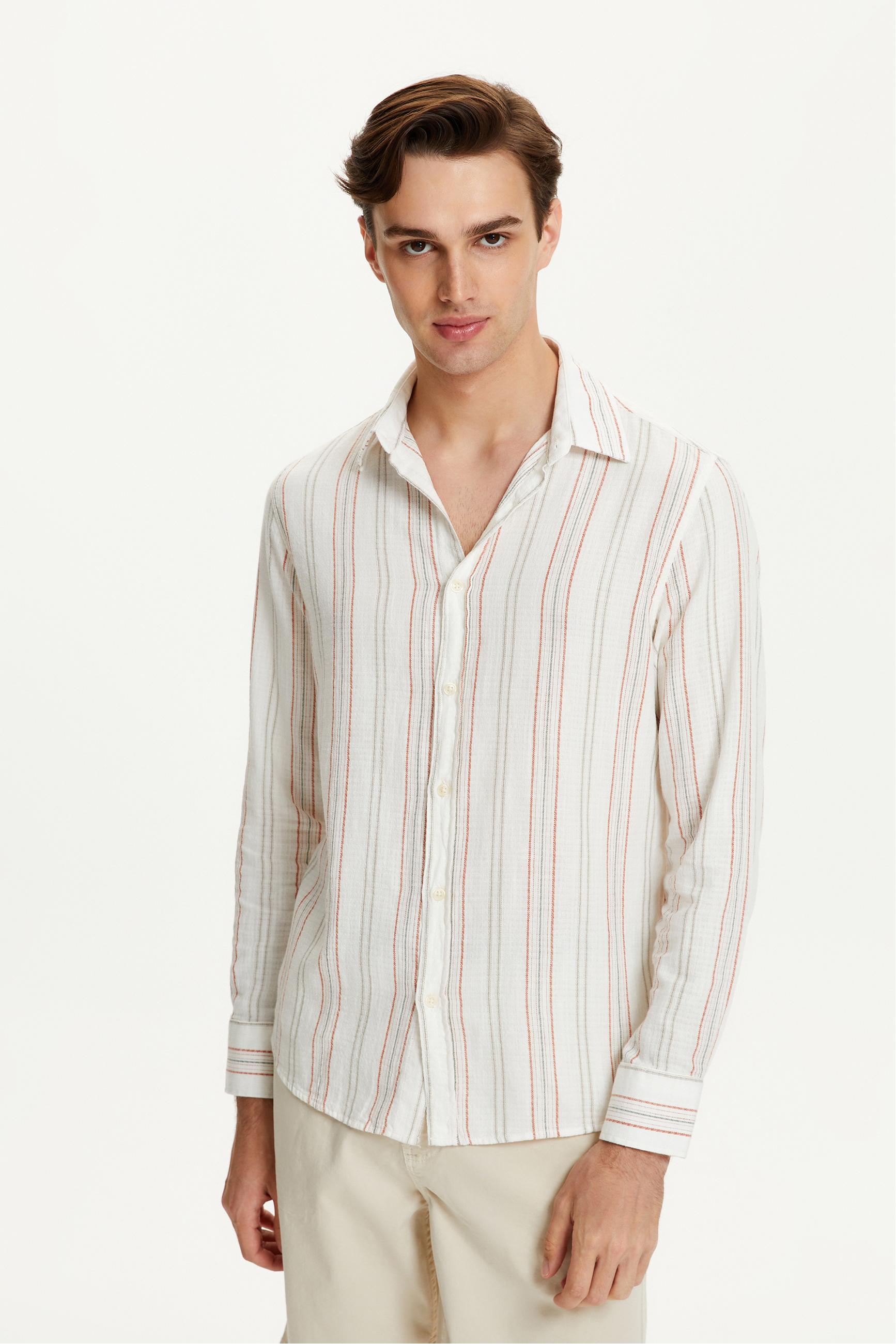 ÇİZGİLİ REGULAR FIT GÖMLEK