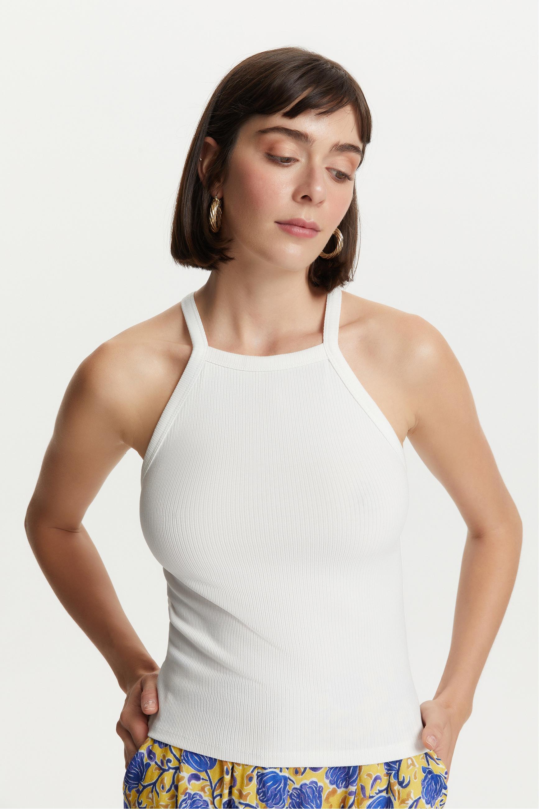 FİTİLLİ HALTER YAKA ATLET