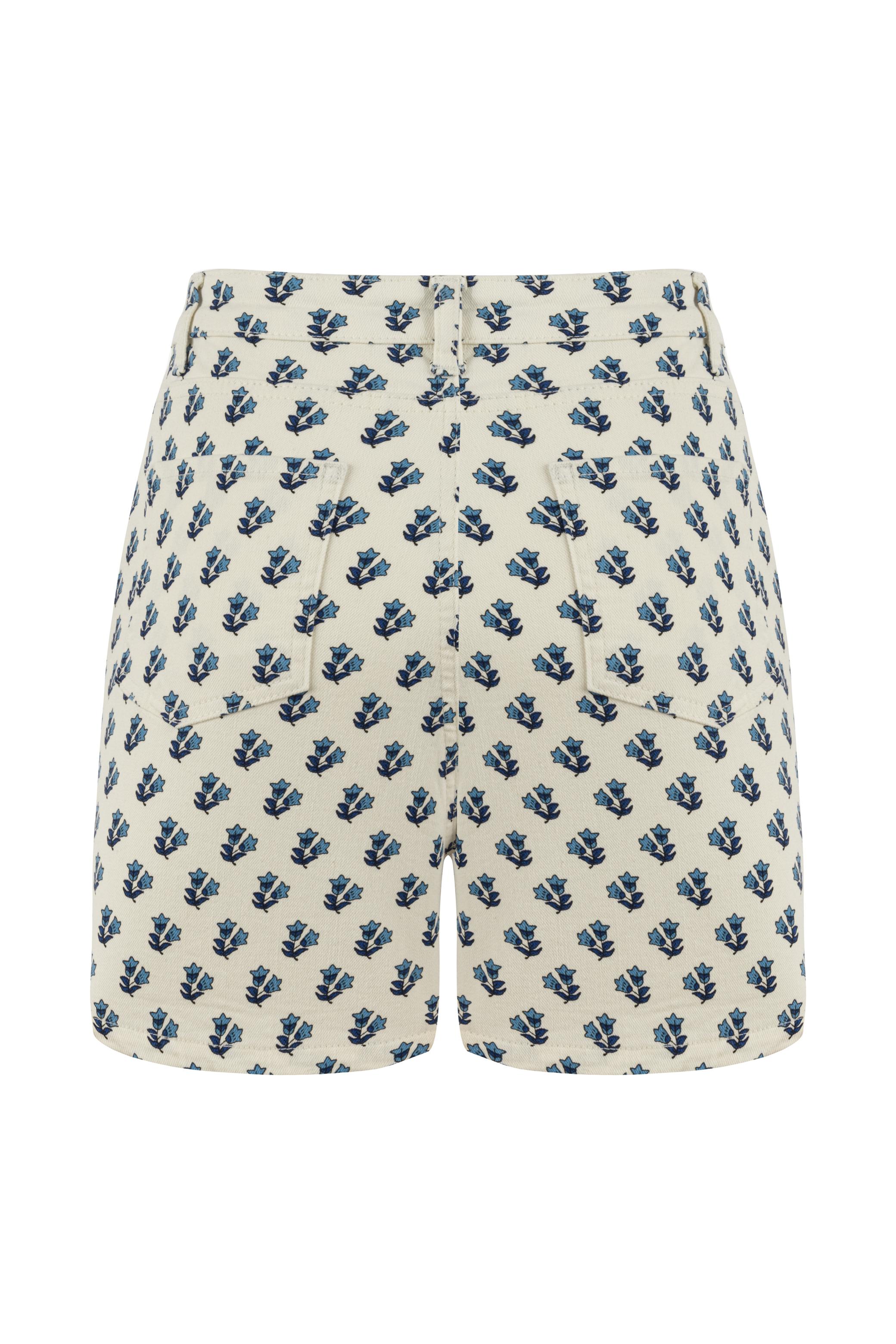 ÇİÇEK DESENLİ MİNİ ŞORT
