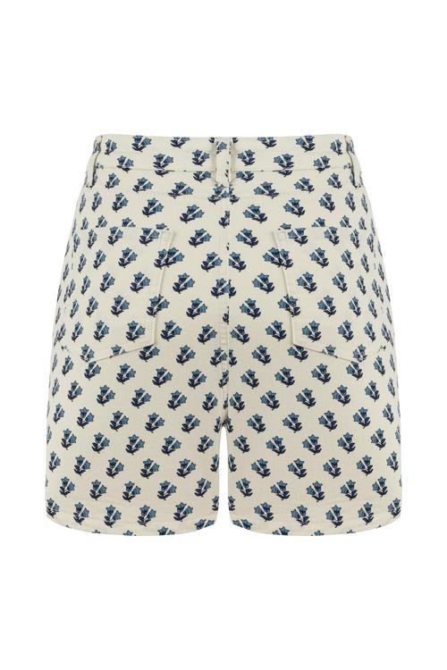  ÇİÇEK DESENLİ MİNİ ŞORT