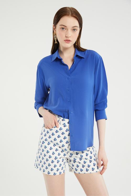  ÇİÇEK DESENLİ MİNİ ŞORT