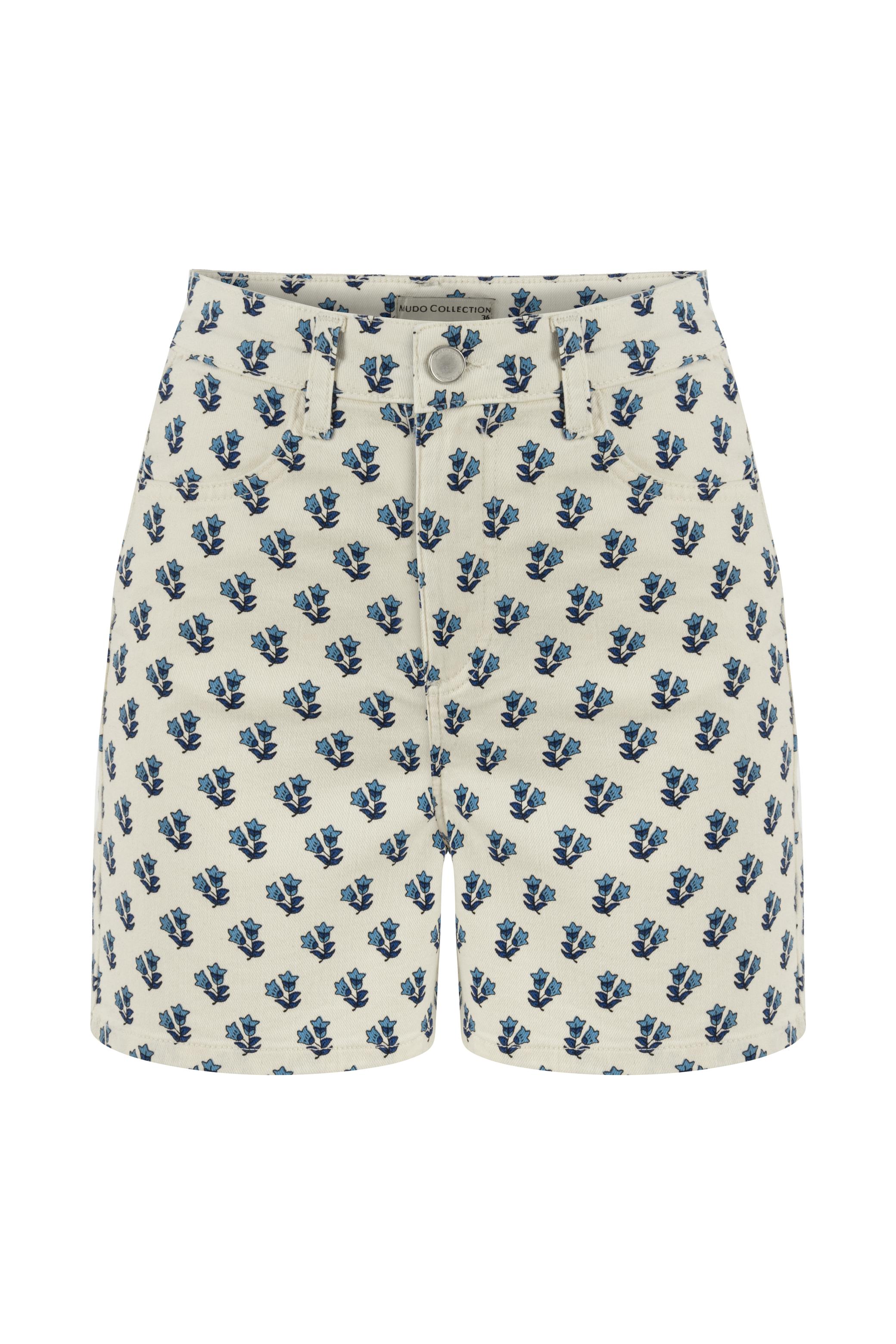 ÇİÇEK DESENLİ MİNİ ŞORT