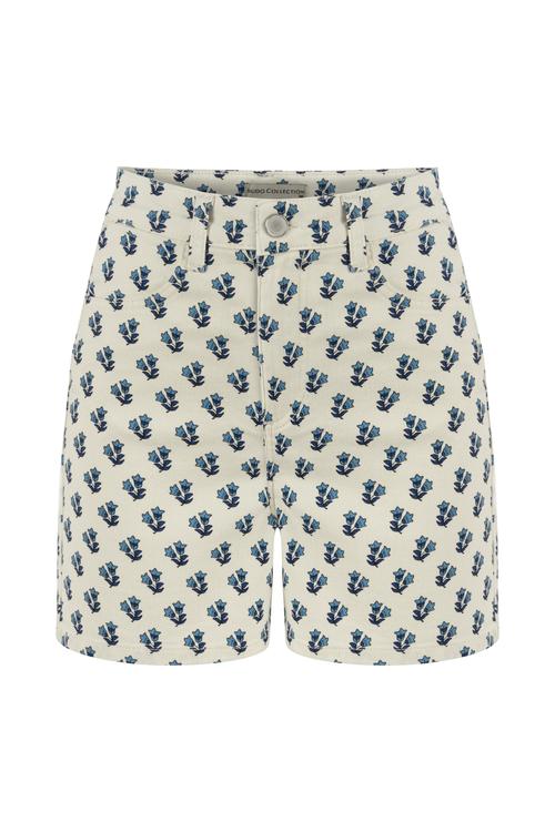  ÇİÇEK DESENLİ MİNİ ŞORT