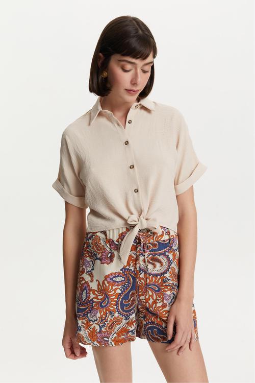  BAĞLAMA DETAYLI REGULAR FIT GÖMLEK