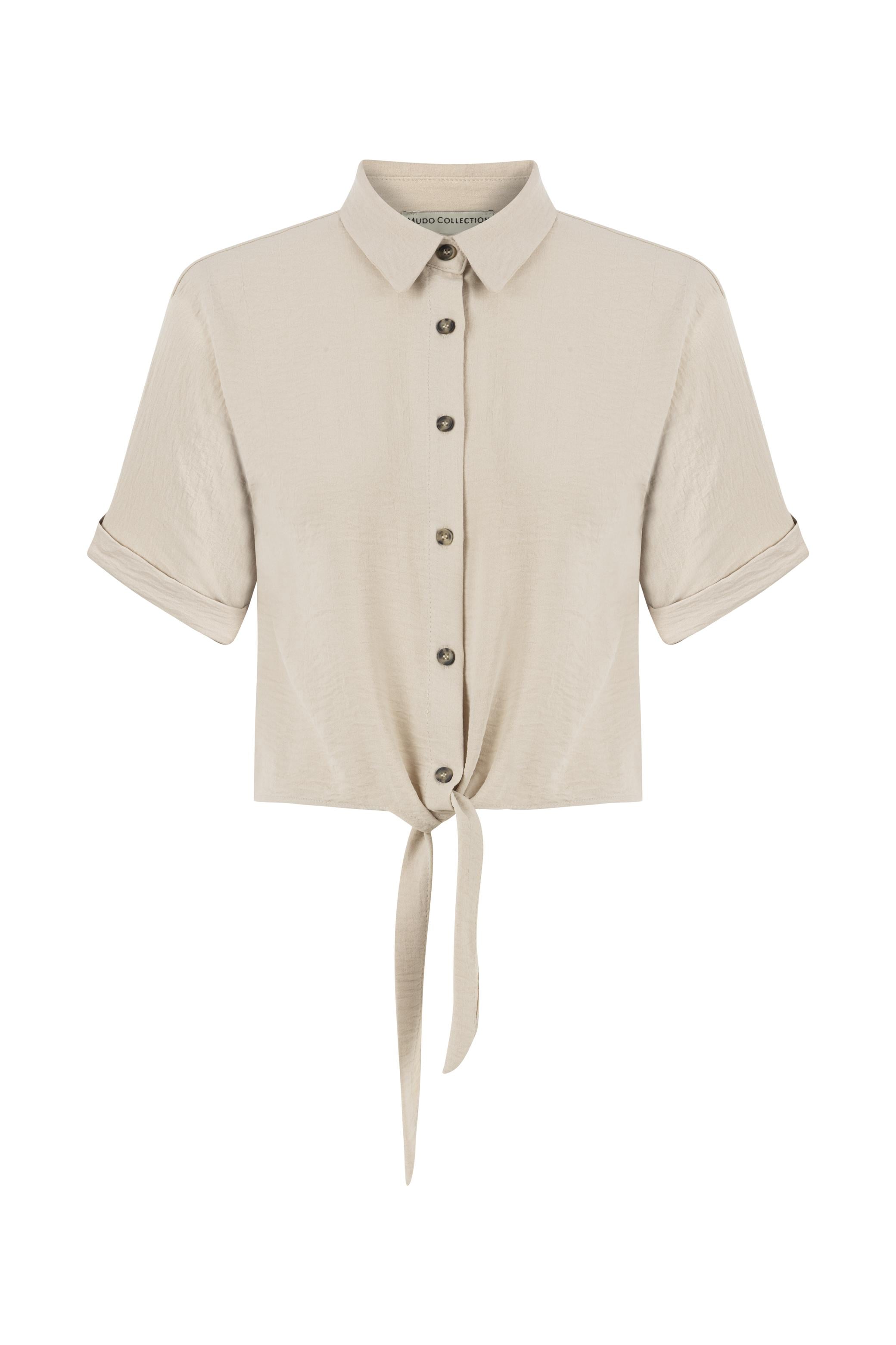 BAĞLAMA DETAYLI REGULAR FIT GÖMLEK