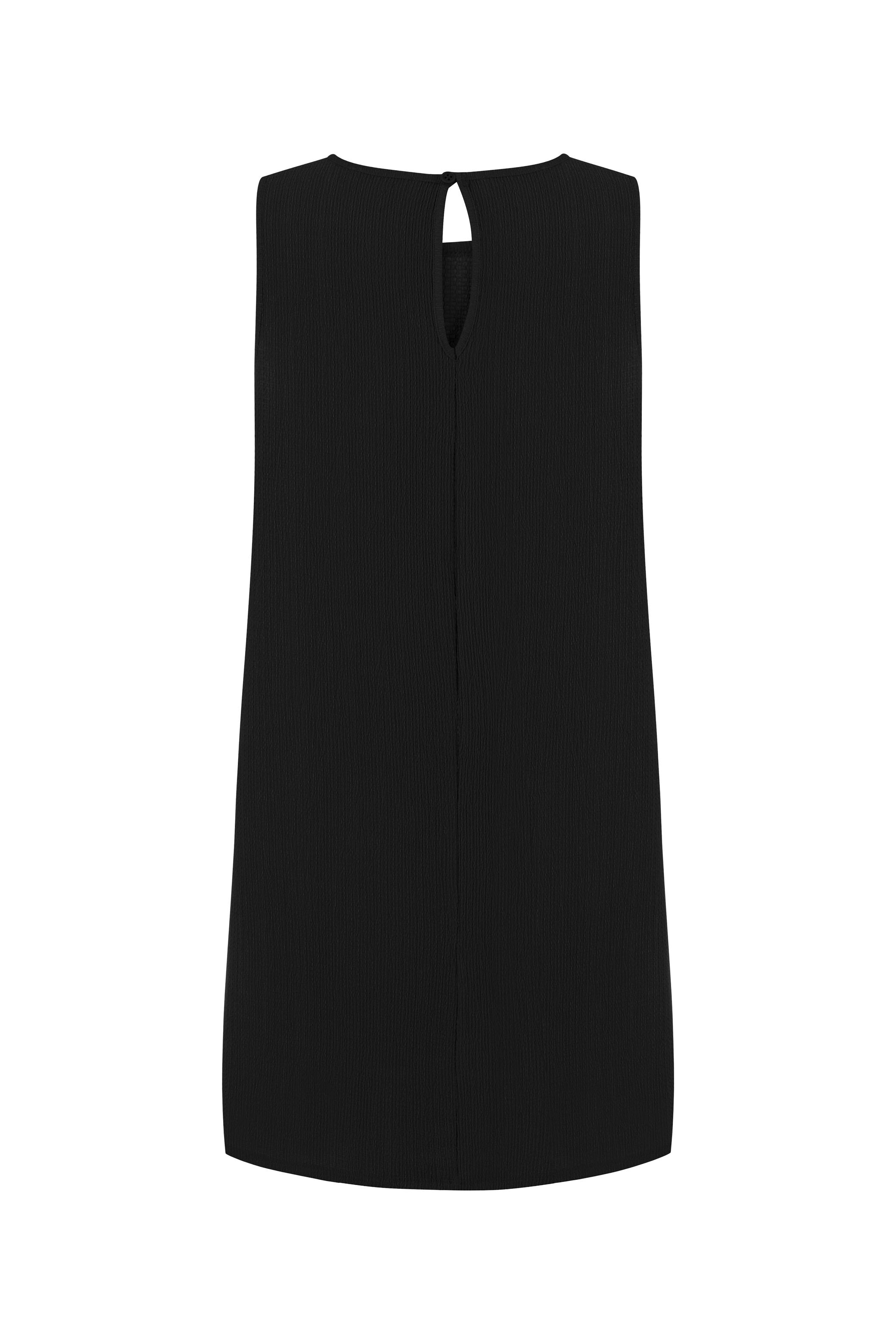 DOKULU KOLSUZ A FORM MİNİ ELBİSE