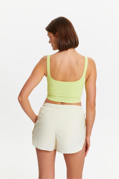  BAĞLAMA DETAYLI MİNİ ŞORT