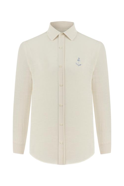  ÇAPA DETAYLI REGULAR FIT GÖMLEK