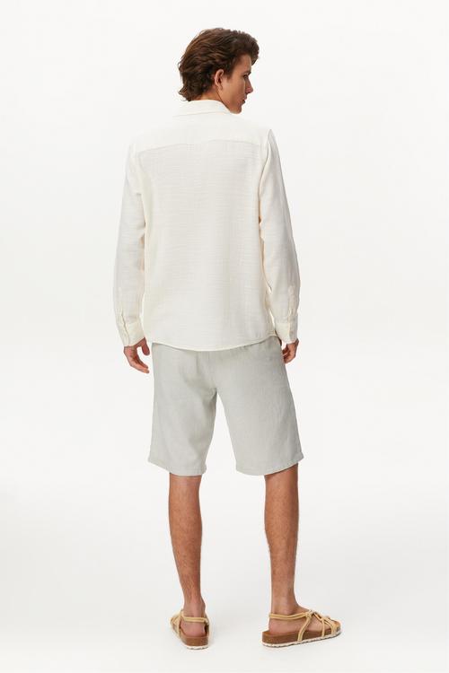  ÇAPA DETAYLI REGULAR FIT GÖMLEK