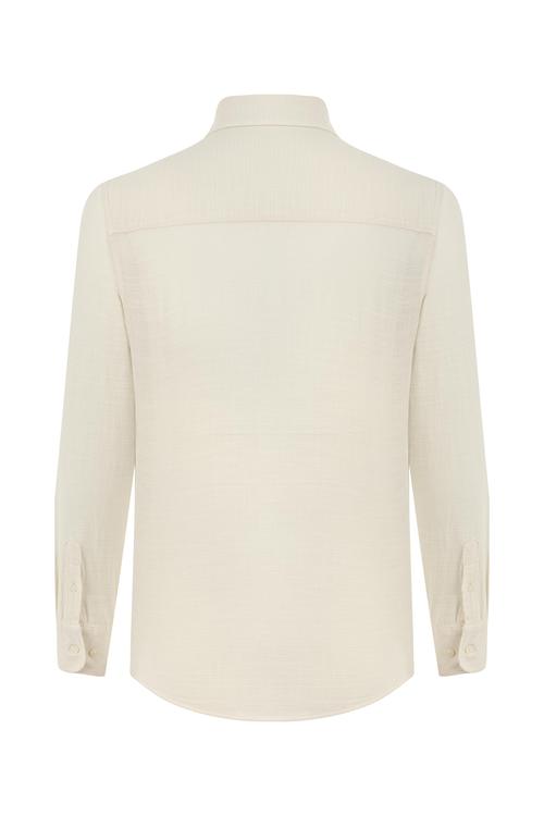  ÇAPA DETAYLI REGULAR FIT GÖMLEK